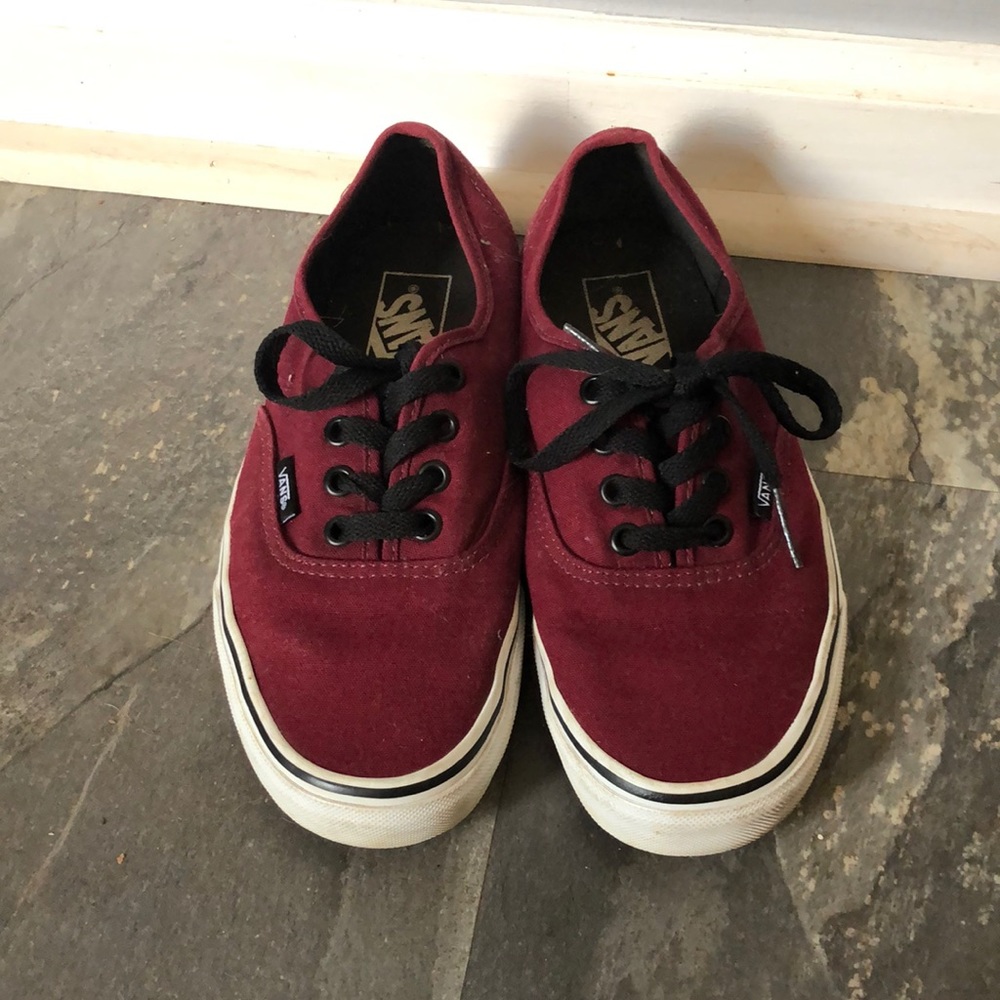 Maroon vans